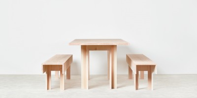 Planks Dining Table & Bench by Max Lamb